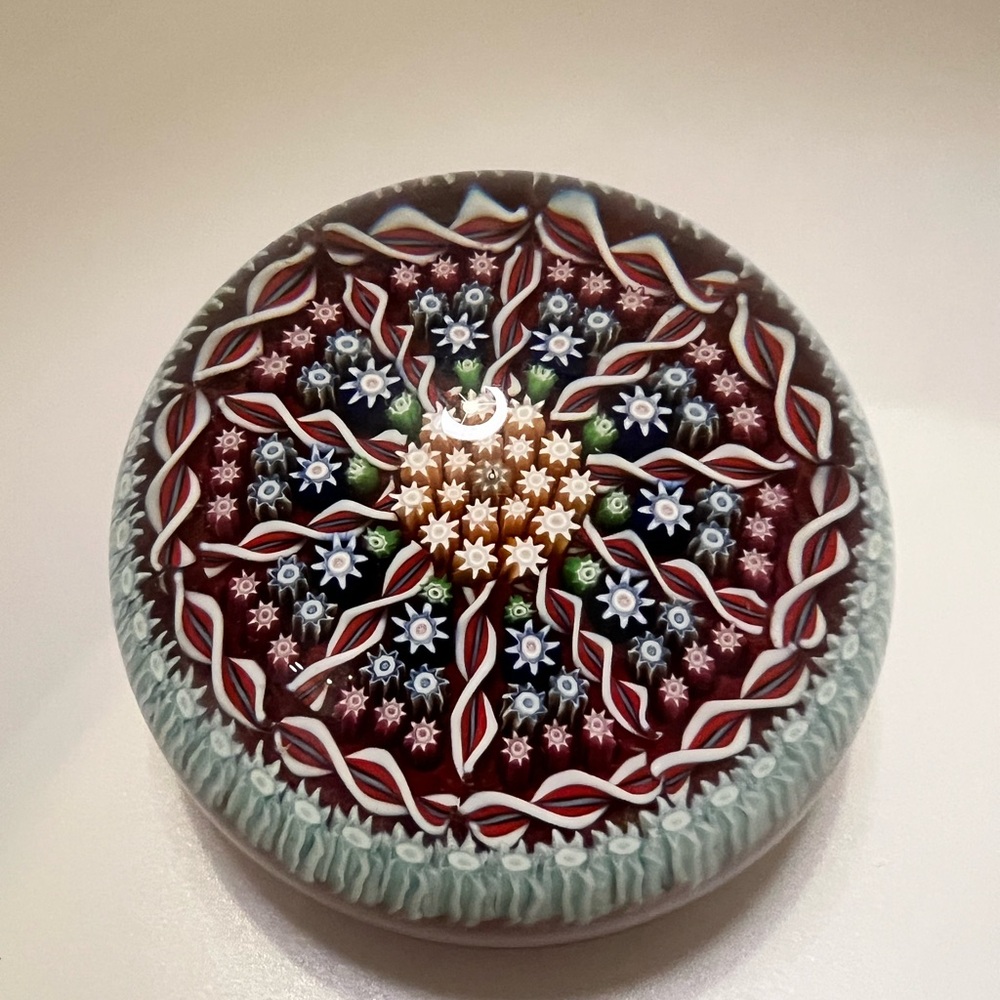 Perthshire Crieffe Millefiori Scotland Colorful Glass Paperweight